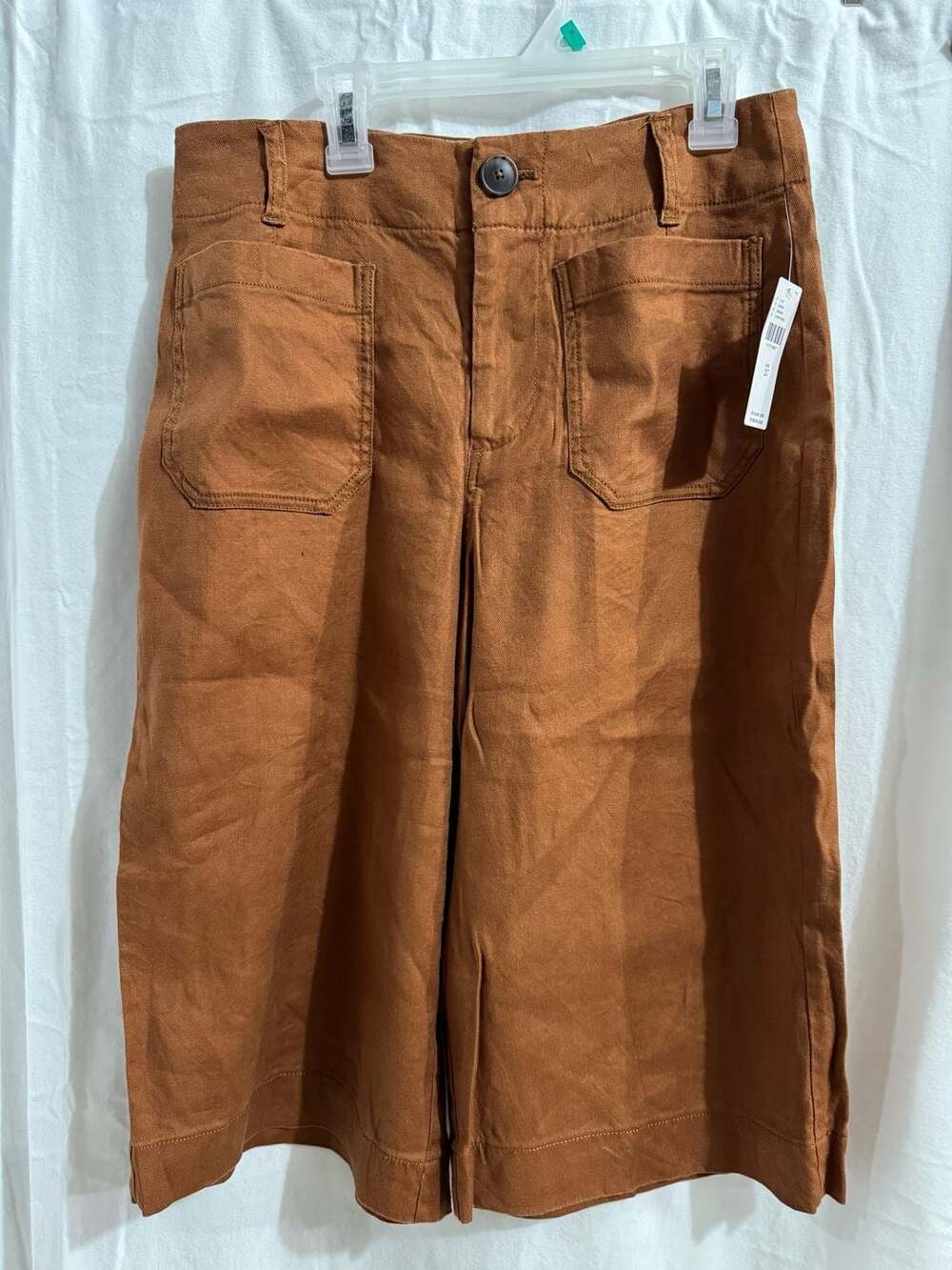 Anthropologie Wide-Leg Utility Crop Pants in Honey